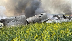 Самолёт упал в поле на Ставрополье